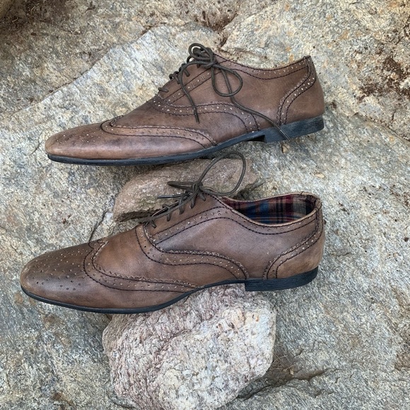 Vintage Bed Stu Men's Size 8 Brown Leather Oxfords Preppy Dark Academia Grandpa - Picture 3 of 9